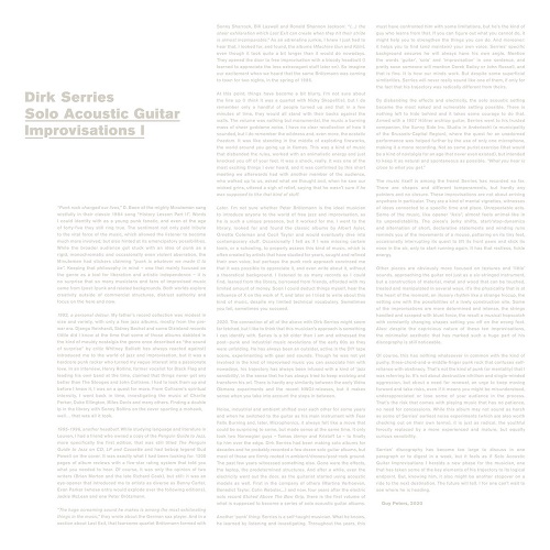 Dirk Serries - Solo Acoustic Guitar Improvisations I